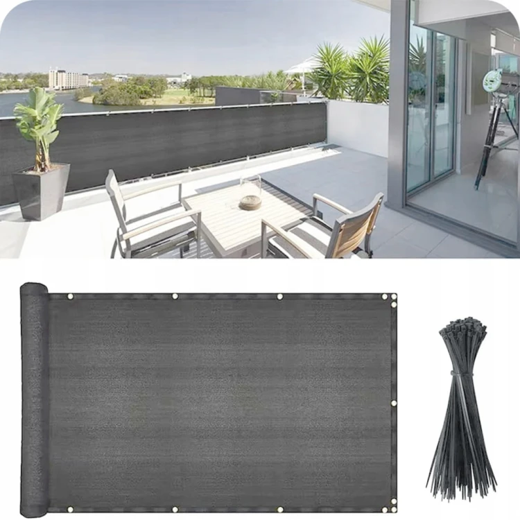 OSŁONA NA BALKON BALKONOWA TARAS SIATKA PRZECIWSŁONECZNA UV 95% 180g 1x5 m