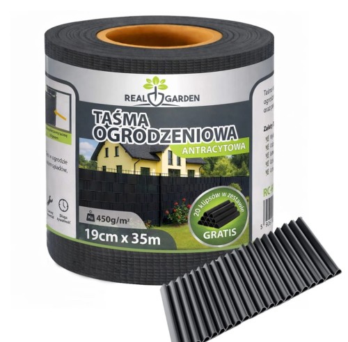 TAŚMA OGRODZENIOWA 19cmx35m OSŁONA PANELOWA NA OGRODZENIE PANELOWE PŁOT UV
