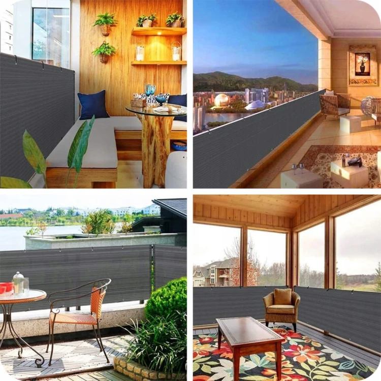 OSŁONA NA BALKON BALKONOWA TARAS SIATKA PRZECIWSŁONECZNA UV 95% 180g 1x7 m