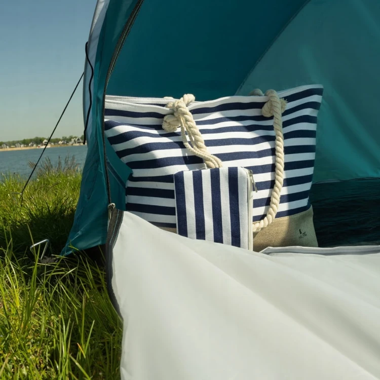 TORBA PLAŻOWA NA PLAŻĘ DUŻA TOREBKA ZAKUPY PIKNIK W MARYNISTYCZNYM STYLU XL