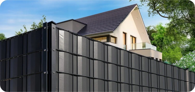 TAŚMA OGRODZENIOWA ANTRACYT 19x35m OSŁONA NA OGRODZENIA PANELOWE PŁOT + UV