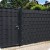 TAŚMA OGRODZENIOWA ANTRACYT 19x35m OSŁONA NA OGRODZENIA PANELOWE PŁOT + UV