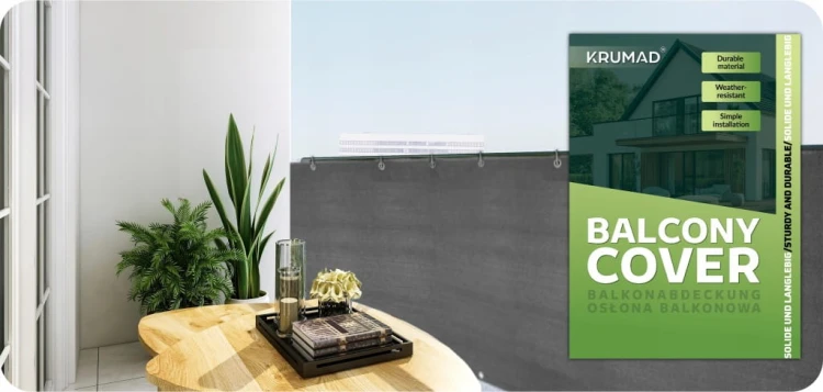 OSŁONA NA BALKON BALKONOWA TARAS SIATKA PRZECIWSŁONECZNA UV 95% 180g 1x6 m