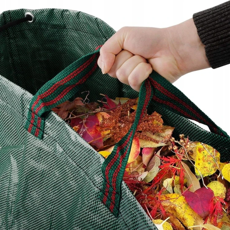 Worek Ogrodowy Torba Ogrodowa Kosz Na Liście Trawę Składany Pojemnik 272L