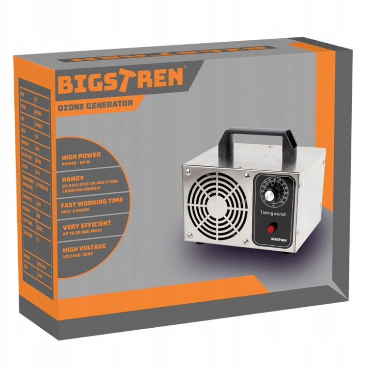 GENERATOR OZONU OZONATOR NOWOCZESNY MOCNY I PRZENOŚNY DO DEZYNFEKCJI