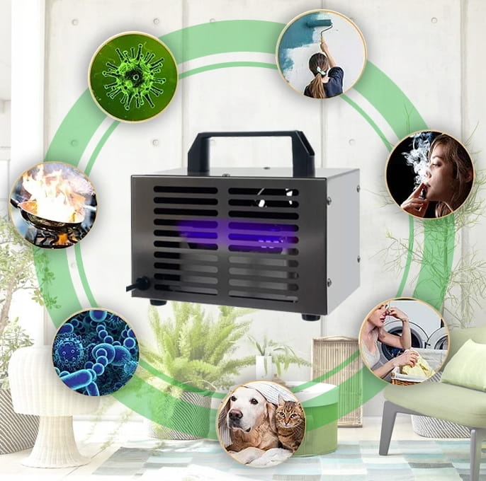GENERATOR OZONU OZONATOR NOWOCZESNY MOCNY I PRZENOŚNY DO DEZYNFEKCJI