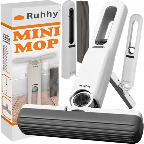 Mop płaski Ruhhy Ręczny Mop do Mycia i Ścierania 14,5 cm