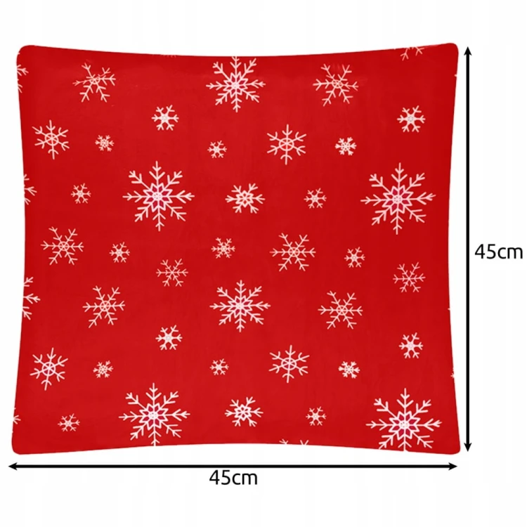 Poszewka na poduszkę 40x40 cm świąteczna ozdobna na Boże Narodzenie 4 szt