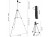 Statyw 133cm + Pilot Uchwyt na Telefon Kamerę Aparat Zestaw 4w1 Tripod