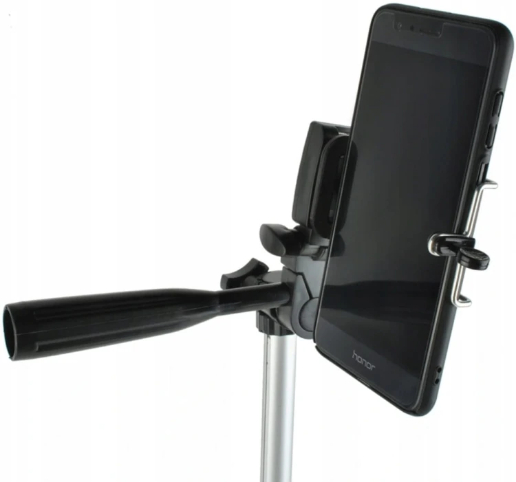 Statyw 133cm + Pilot Uchwyt na Telefon Kamerę Aparat Zestaw 4w1 Tripod
