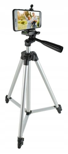 Statyw 133cm + Pilot Uchwyt na Telefon Kamerę Aparat Zestaw 4w1 Tripod