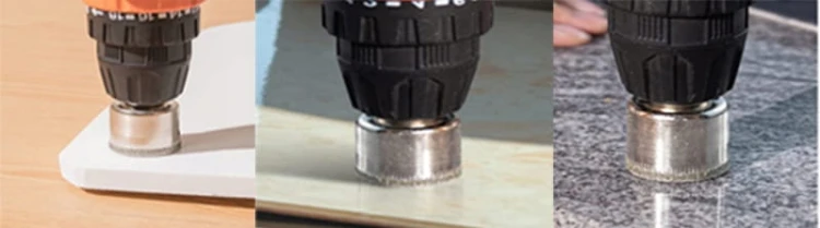 OTWORNICE DIAMENTOWE DO GRESU PŁYTEK SZKŁA KORONKI ZESTAW 15 SZT 6 - 50 mm