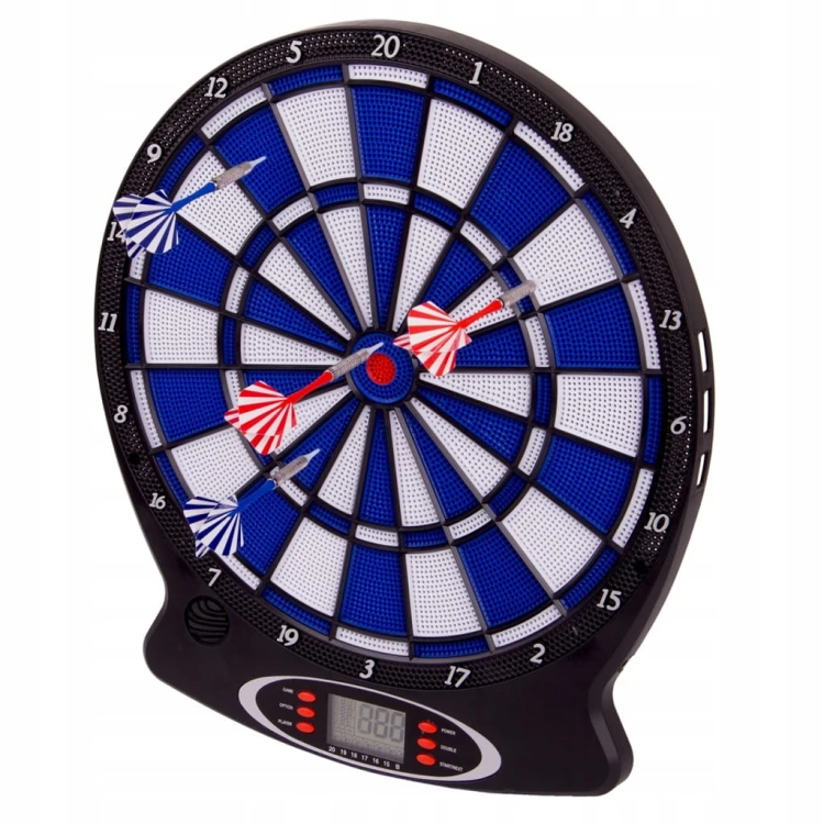 ELEKTRONICZNA TARCZA DART DO GRY RZUTKI LOTKI TABLICA + 6 RZUTEK ZESTAW XL