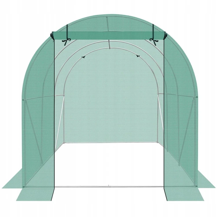 TUNEL FOLIOWY OGRODOWY SZKLARNIA ZE STELAŻEM 2x3m FOLIAK NAMIOT 6m² ZIELONY