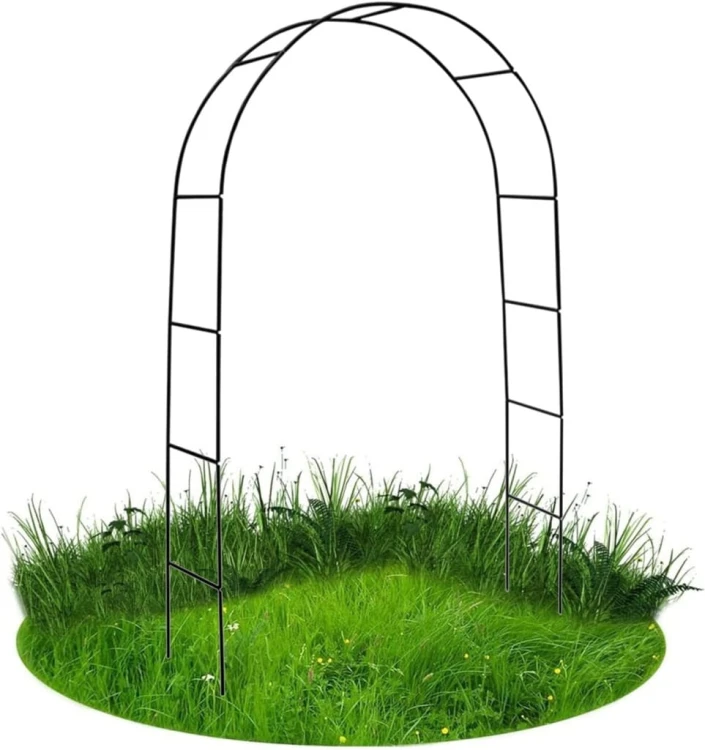 PERGOLA OGRODOWA ŁUK NA RÓŻE KWIATY METALOWA DEKORACYJNA 240 cm