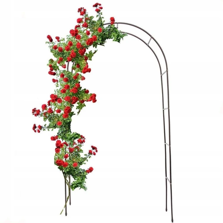 PERGOLA OGRODOWA ŁUK NA RÓŻE KWIATY METALOWA DEKORACYJNA 240 cm