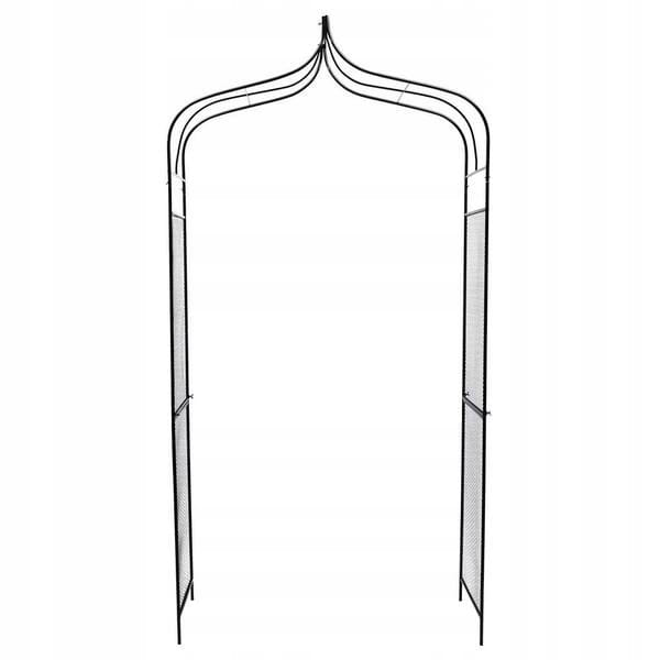 PERGOLA OGRODOWA ŁUK NA RÓŻE KWIATY METALOWA DEKORACYJNA 240 cm