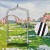 PERGOLA OGRODOWA ŁUK NA RÓŻE KWIATY METALOWA DEKORACYJNA 240 cm