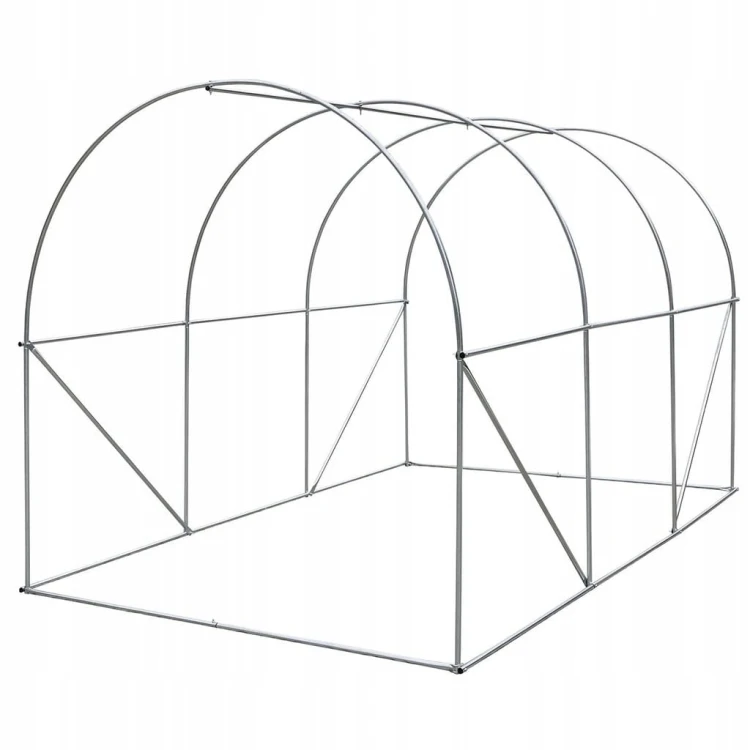 TUNEL FOLIOWY OGRODOWY SZKLARNIA ZE STELAŻEM 2x3m FOLIAK NAMIOT 6m² ZIELONY