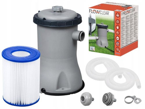 POMPA Z FILTREM DO BASENU OGRODOWEGO 2006L/H FILTRUJĄCA FILTR BESTWAY 58383