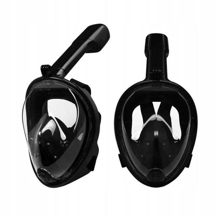 MASKA DO NURKOWANIA PEŁNOTWARZOWA DO SNORKELINGU NURKOWANIE CZARNY L/XL