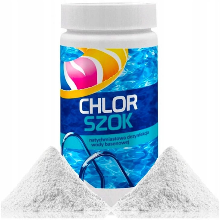 CHLOR SZOK DO BASENU GRANULAT GAMIX 1KG CHEMIA BASENOWA DEZYNFEKCJA