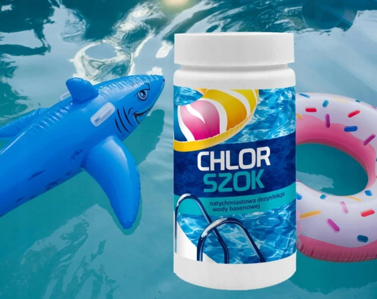 CHLOR SZOK DO BASENU GRANULAT GAMIX 1KG CHEMIA BASENOWA DEZYNFEKCJA