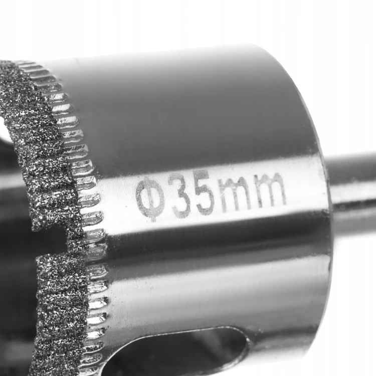OTWORNICE DIAMENTOWE DO GRESU PŁYTEK SZKŁA KORONKI ZESTAW 10 SZT 6 - 68 mm