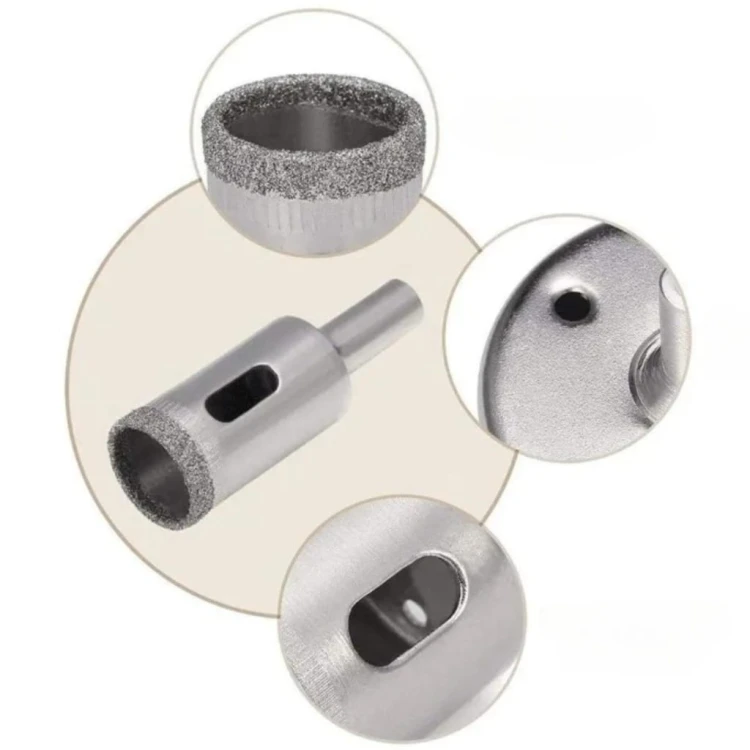 OTWORNICE DIAMENTOWE DO GRESU PŁYTEK SZKŁA KORONKI ZESTAW 10 SZT 6 - 68 mm