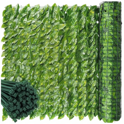 SZTUCZNY ŻYWOPŁOT BLUSZCZ NA OGRODZENIE BALKON ŚCIANĘ SIATKA 3 m x 50 cm