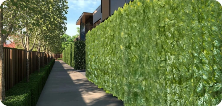 SZTUCZNY ŻYWOPŁOT BLUSZCZ NA OGRODZENIE BALKON ŚCIANĘ SIATKA 3 m x 50 cm