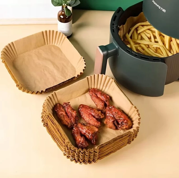 300 x WKŁAD PAPIEROWY AIR FRYER FOREMKI TACKI DO FRYTKOWNICY BEZTŁUSZCZOWEJ