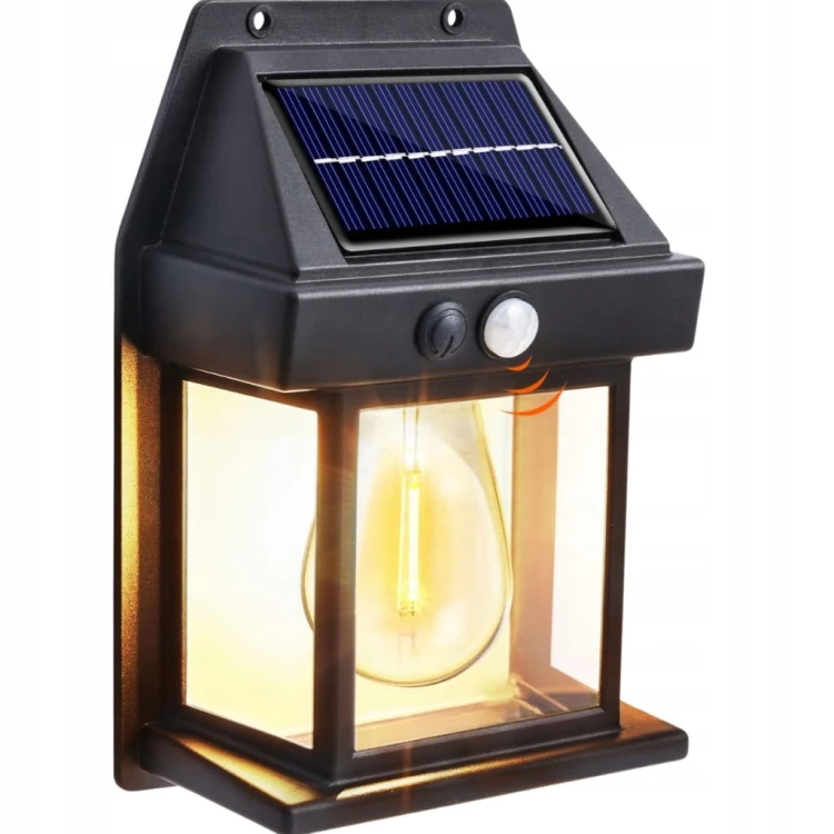LAMPA SOLARNA OGRODOWA KINKIET ELEWACYJNY OGRÓD LED CZUJNIK RUCHU ZMIERZCHU