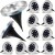 LAMPKI SOLARNE OGRODOWE LAMPY LED DYSKI GRUNTOWE WBIJANE NAJAZDOWE 12 SZTUK