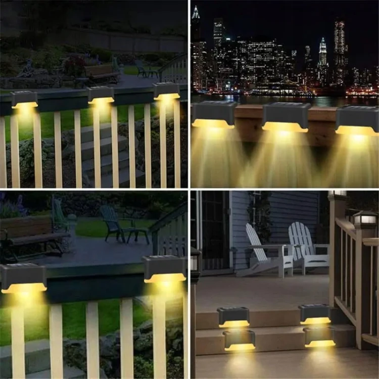 8x LAMPA SOLARNA NA SCHODY LAMPKI OGRODOWE LED SCHODOWE NA TARAS ZEWNĘTRZNE