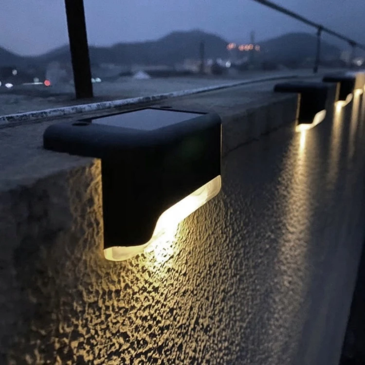 8x LAMPA SOLARNA NA SCHODY LAMPKI OGRODOWE LED SCHODOWE NA TARAS ZEWNĘTRZNE