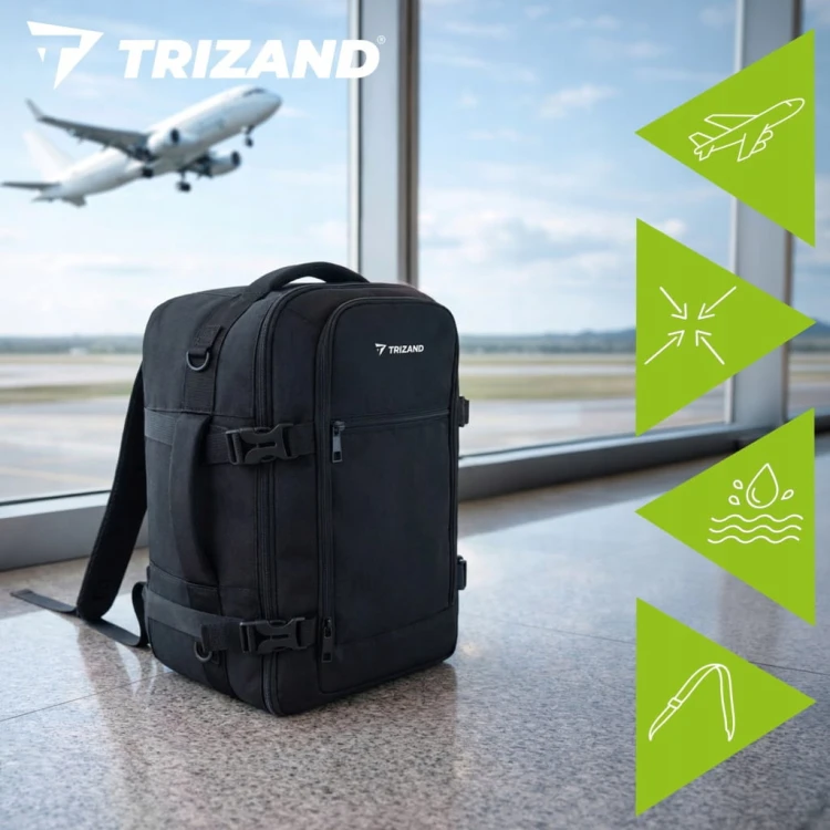 PLECAK RYANAIR 40x20x25 DO SAMOLOTU PODRÓŻNY BAGAŻ PODRĘCZNY KABINOWY MOCNY