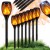 LAMPA SOLARNA OGRODOWA LED POCHODNIA PŁOMIEŃ OGIEŃ LAMPKI SOLARNE 12 SZTUK