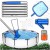 ZESTAW BASENOWY ODKURZACZ DO CZYSZCZENIA DNA BASENU JACUZZI SIATKA +KIJ 4W1
