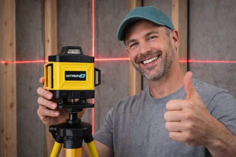 POZIOMNICA LASEROWA POZIOMICA 4D 16 LINII KRZYŻOWA 360 LASER ZESTAW STATYW
