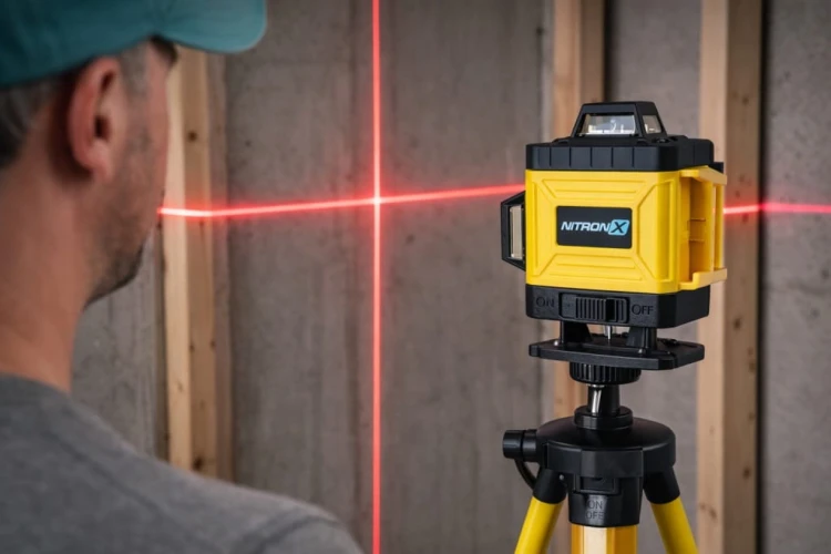 POZIOMNICA LASEROWA POZIOMICA 4D 16 LINII KRZYŻOWA 360 LASER ZESTAW STATYW