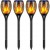 LAMPA SOLARNA OGRODOWA LED POCHODNIA PŁOMIEŃ OGIEŃ LAMPKI SOLARNE 6 SZTUK