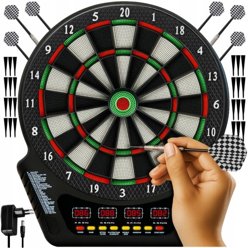 Tarcza do Darta Elektroniczna Trizand Gra w Rzutki LED Zestaw Akcesoria