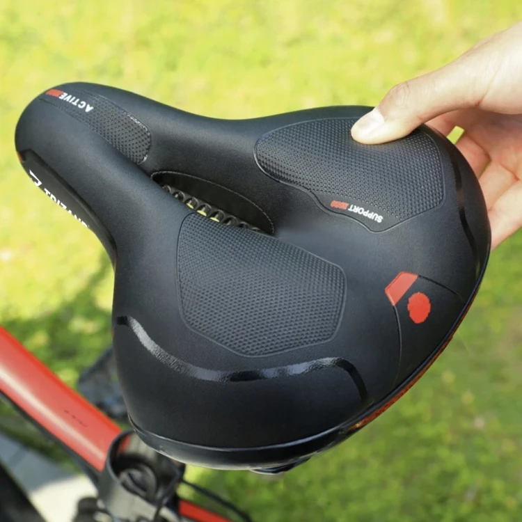 WYGODNE SIODEŁKO ROWEROWE MIĘKKIE DUŻE SZEROKIE MIEJSKIE SIODŁO NA ROWER