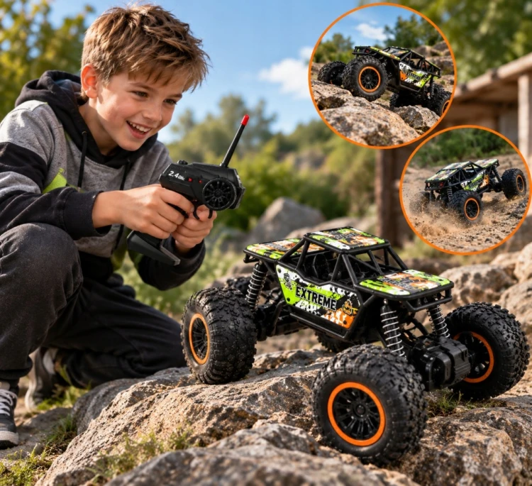 SAMOCHÓD ZDALNIE STEROWANY TERENOWY MONSTER TRUCK 4x4 AUTO RC PREZENT