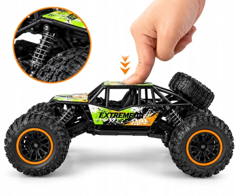 SAMOCHÓD ZDALNIE STEROWANY TERENOWY MONSTER TRUCK 4x4 AUTO RC PREZENT