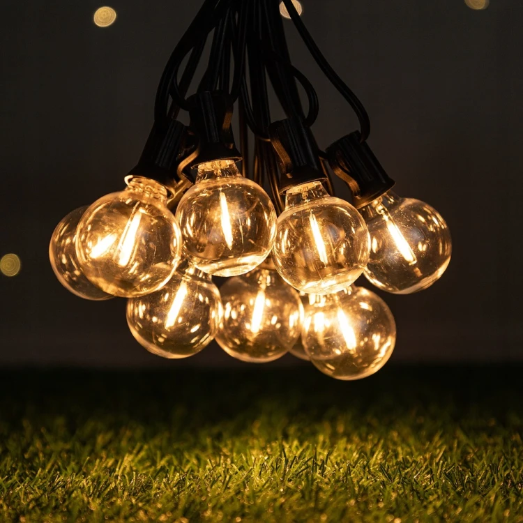 GIRLANDA LED OGRODOWA NA LAMPKI ŚWIETLNA ŻARÓWKA WODOSZCZELNA ŁAŃCUCH 20 M