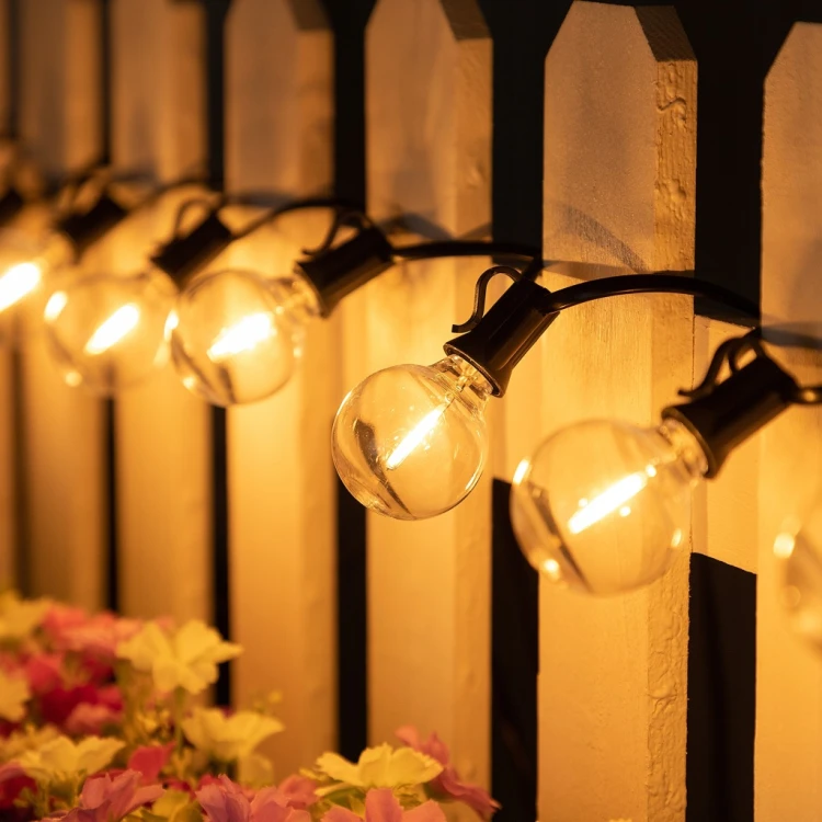 GIRLANDA LED OGRODOWA NA LAMPKI ŚWIETLNA ŻARÓWKA WODOSZCZELNA ŁAŃCUCH 20 M