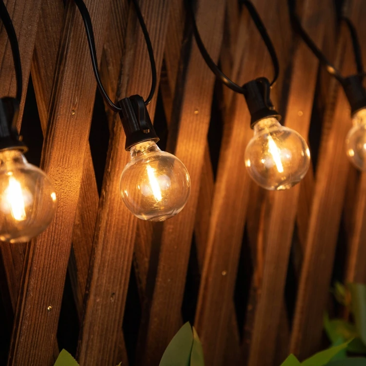 GIRLANDA LED OGRODOWA NA LAMPKI ŚWIETLNA ŻARÓWKA WODOSZCZELNA ŁAŃCUCH 20 M
