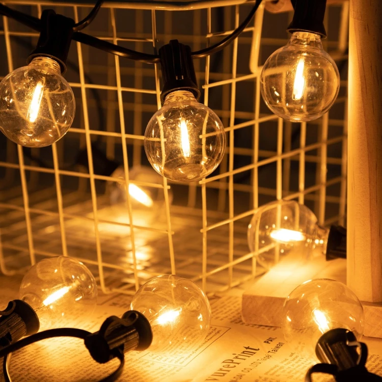 GIRLANDA LED OGRODOWA NA LAMPKI ŚWIETLNA ŻARÓWKA WODOSZCZELNA ŁAŃCUCH 20 M